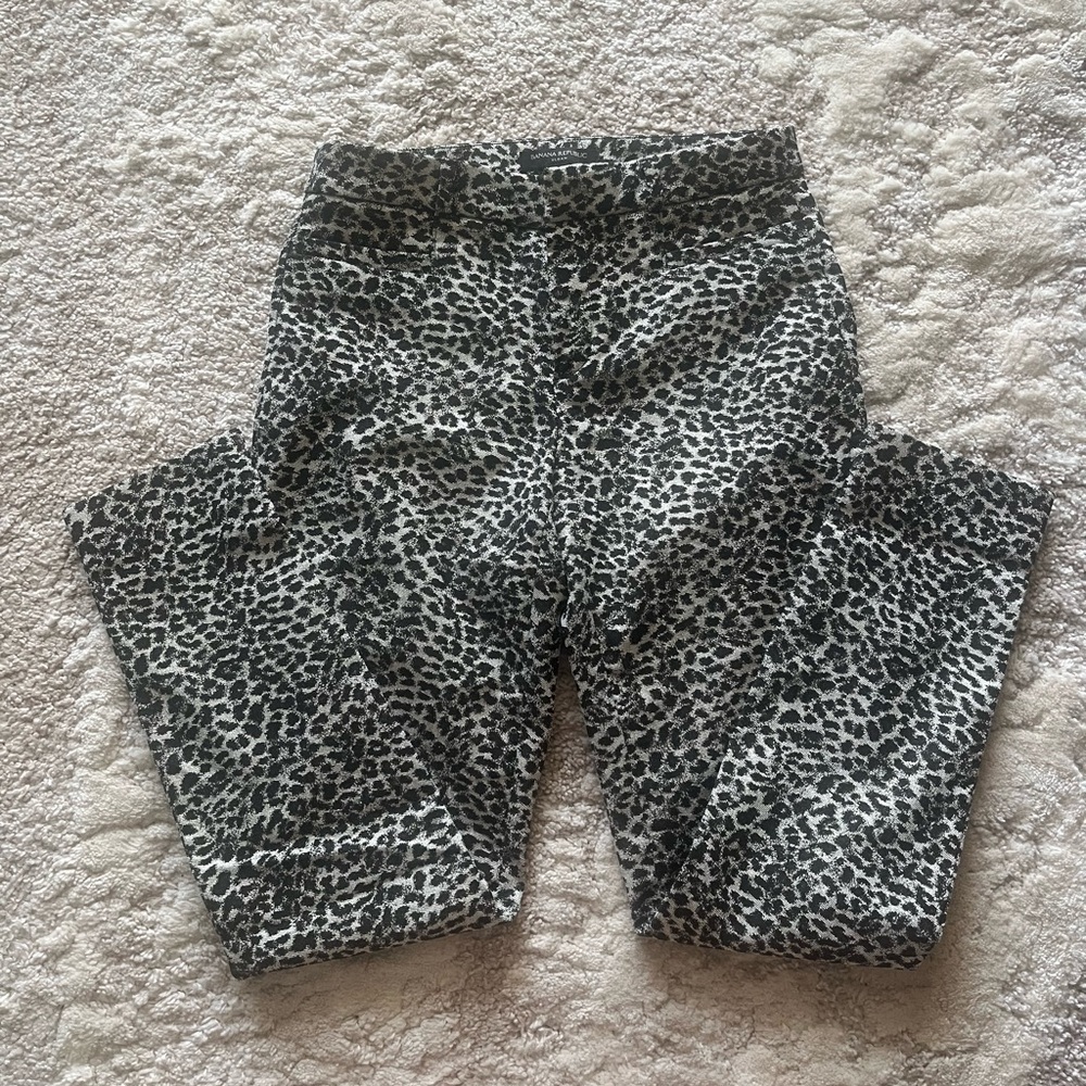 Banana Republic Sloan Cheetah Trousers